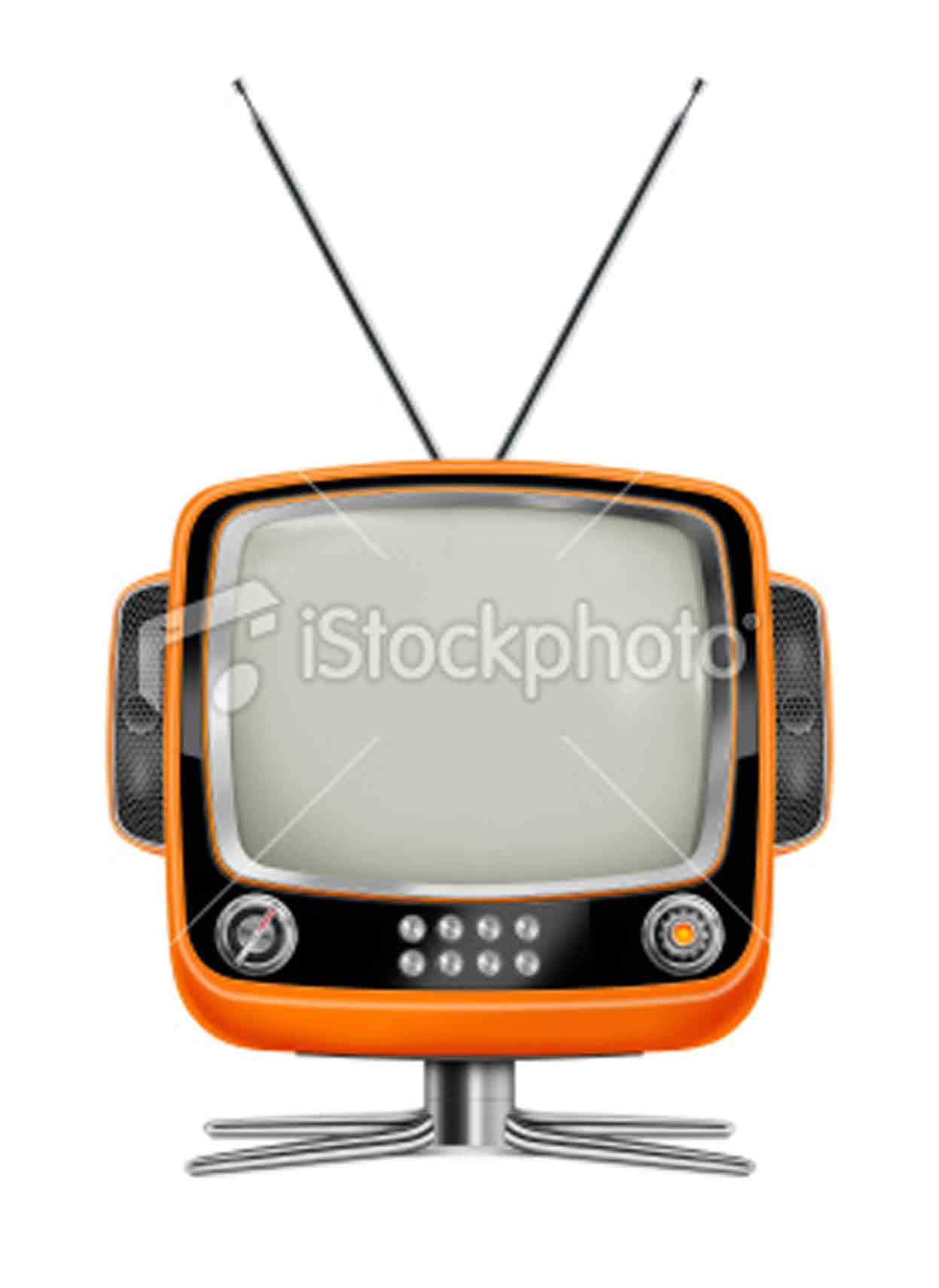 stock-photo-18918340-stylish-orange-vintage-television